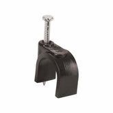 Round Cable Clips, 16 Mm, Black.